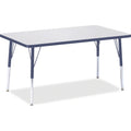 Rectangle Table 30x48 Gray Navy