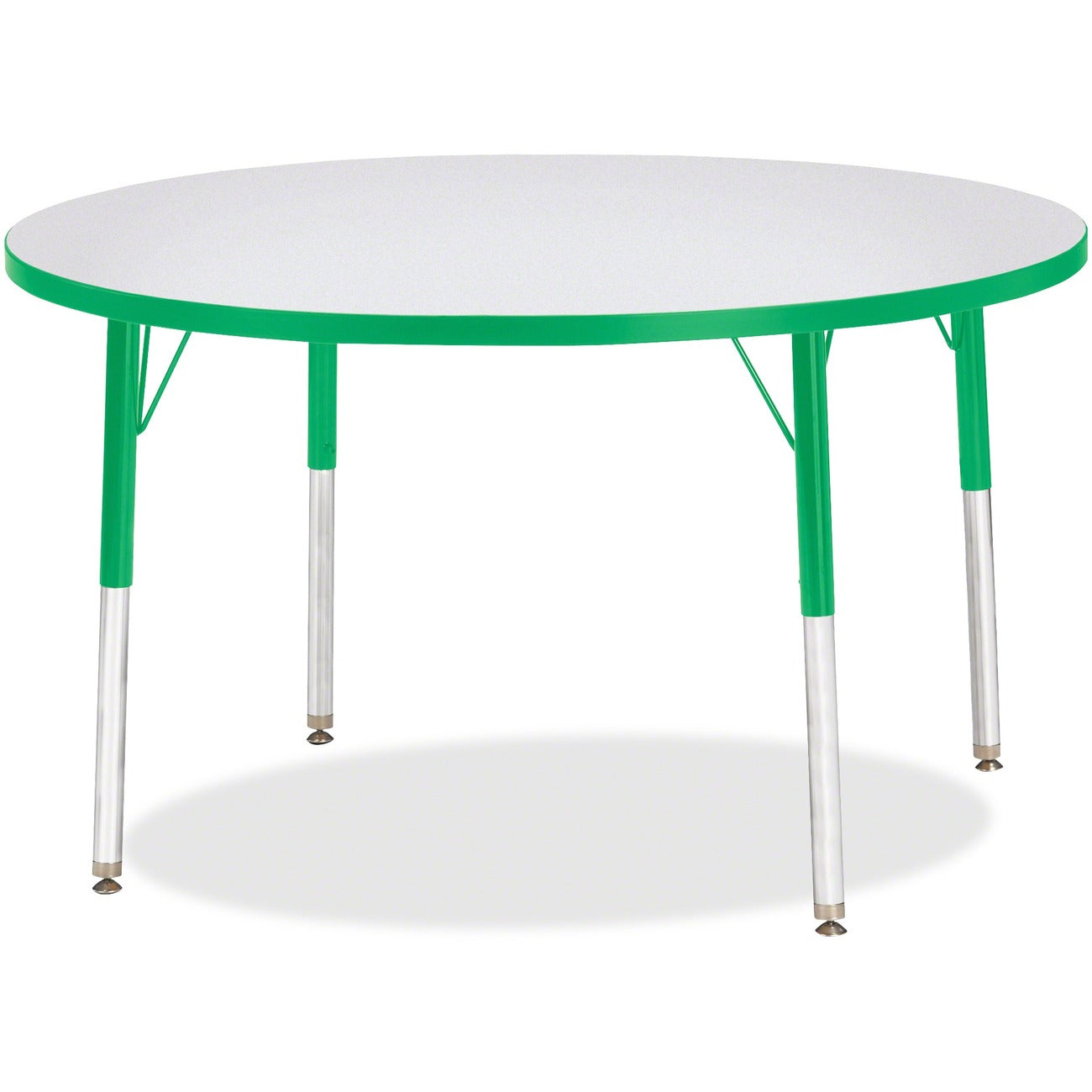 Activity Table 42 inch Round Gray Green