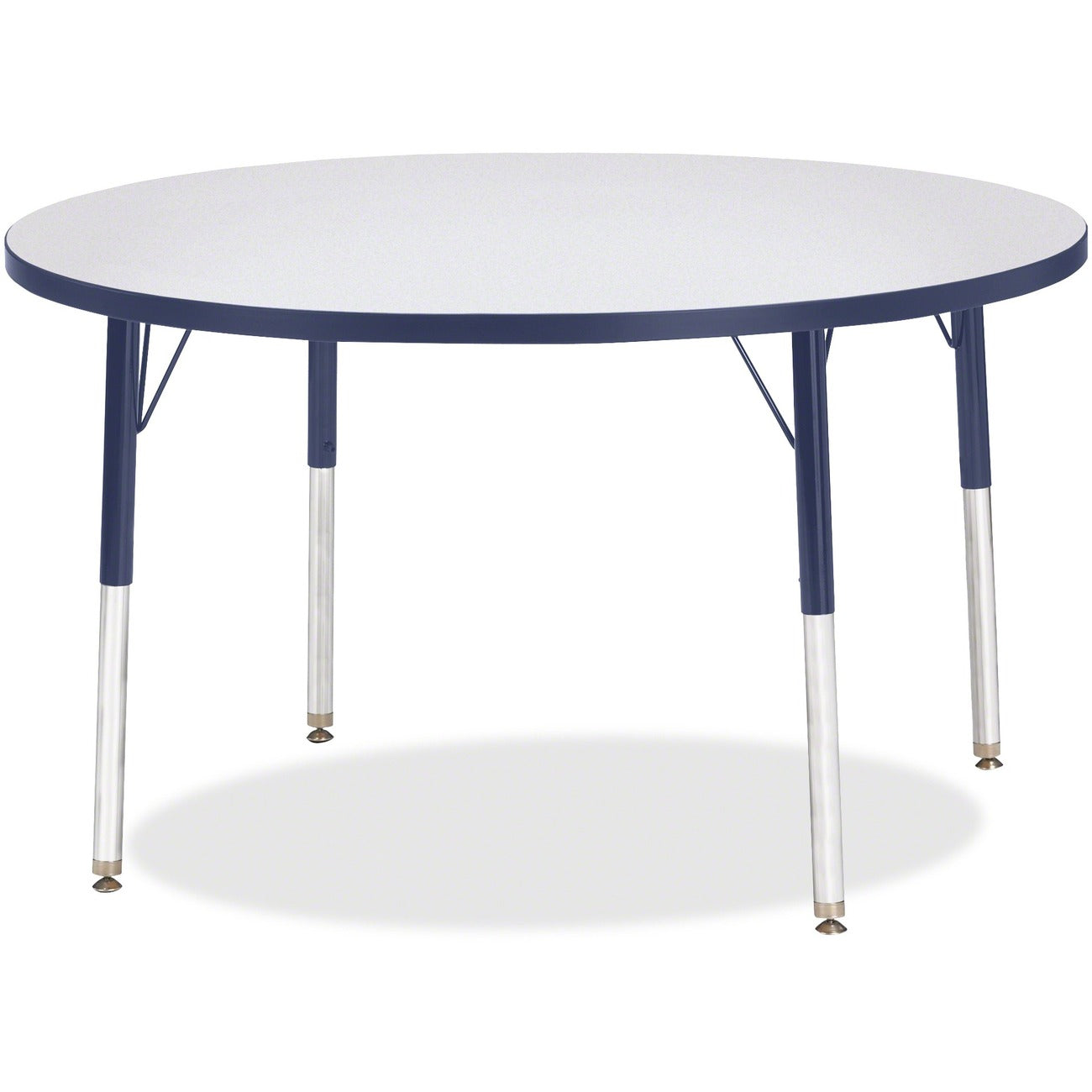 Activity Table 42 inch Round Gray Navy