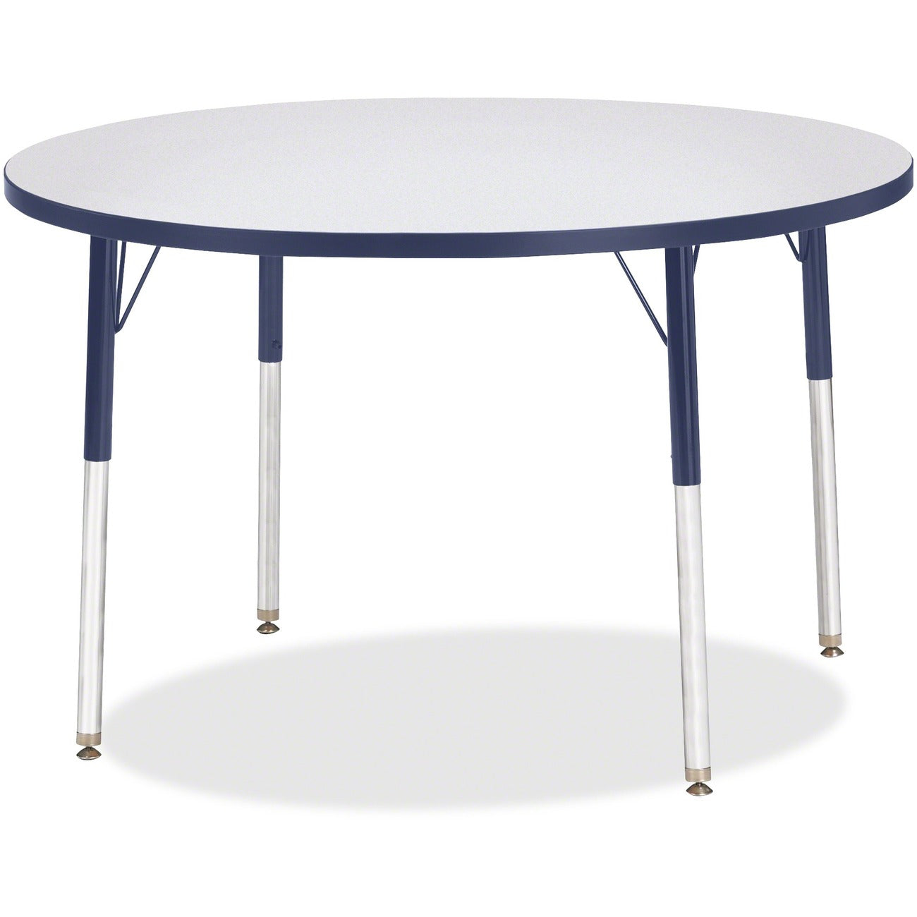 Activity Table 42 inch Round Gray Navy