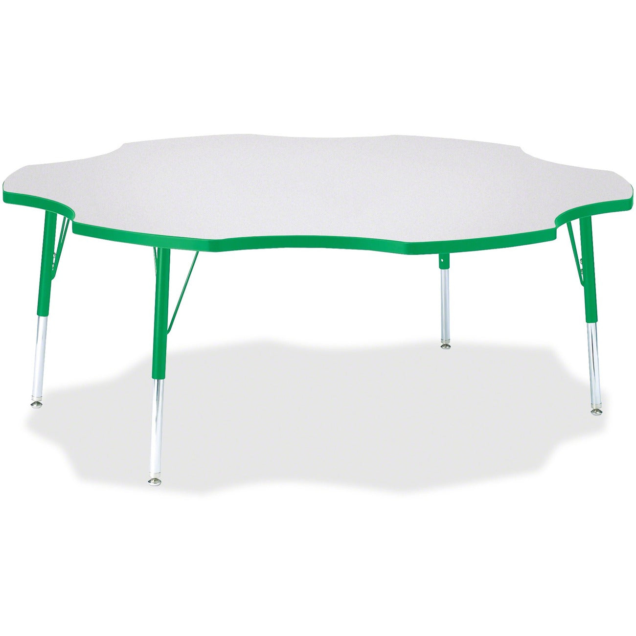 Six Leaf Table 60 inch Gray Green