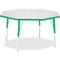 Octagon Table 48x48 Gray Green
