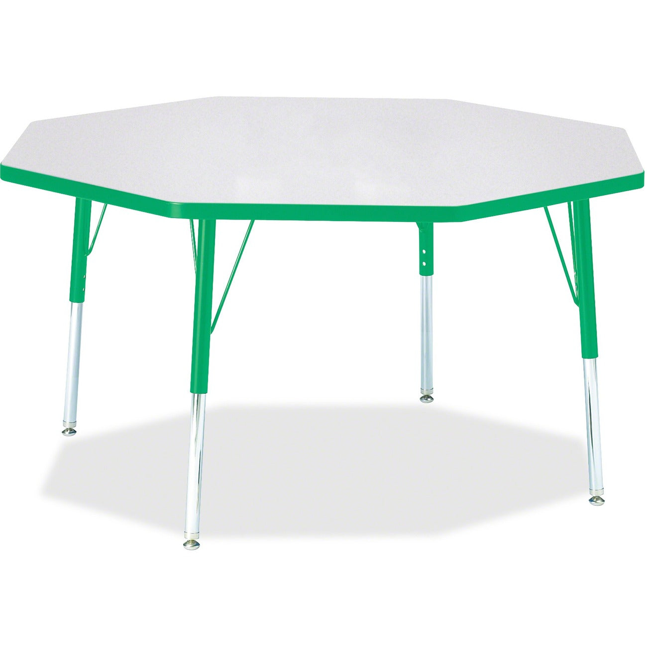 Octagon Table 48x48 Gray Green