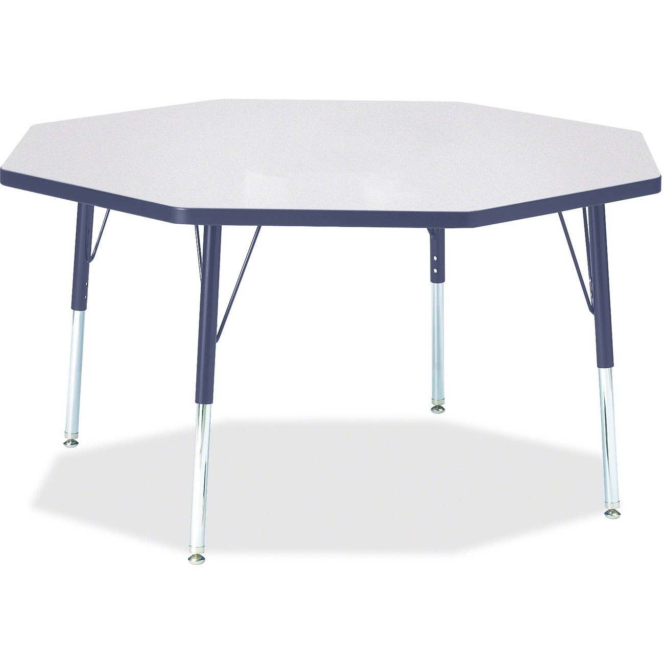 Octagon Table 48x48 Gray Navy