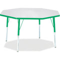 Octagon Table 48x48 Gray Green