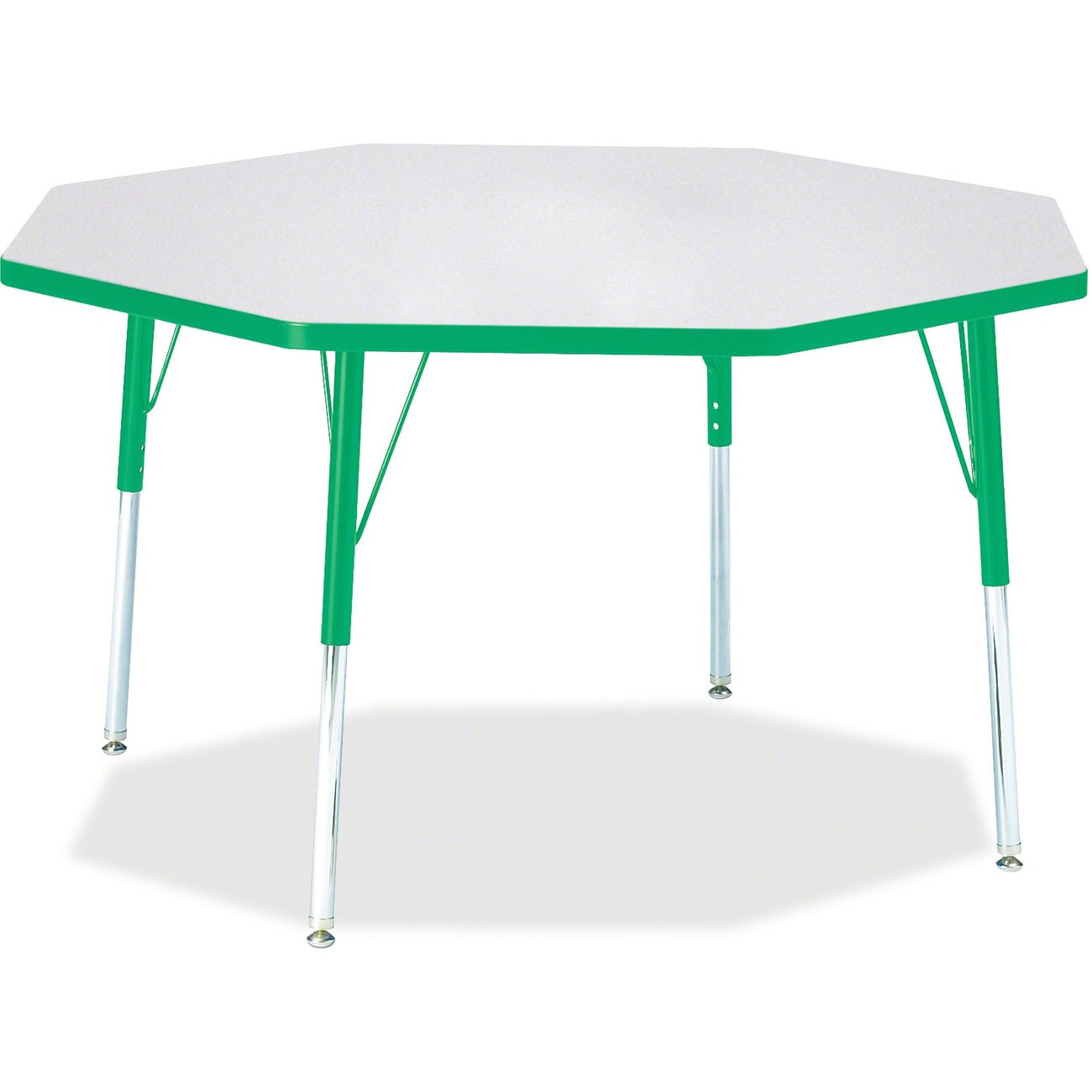 Octagon Table 48x48 Gray Green