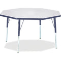 Octagon Table 48x48 Gray Navy