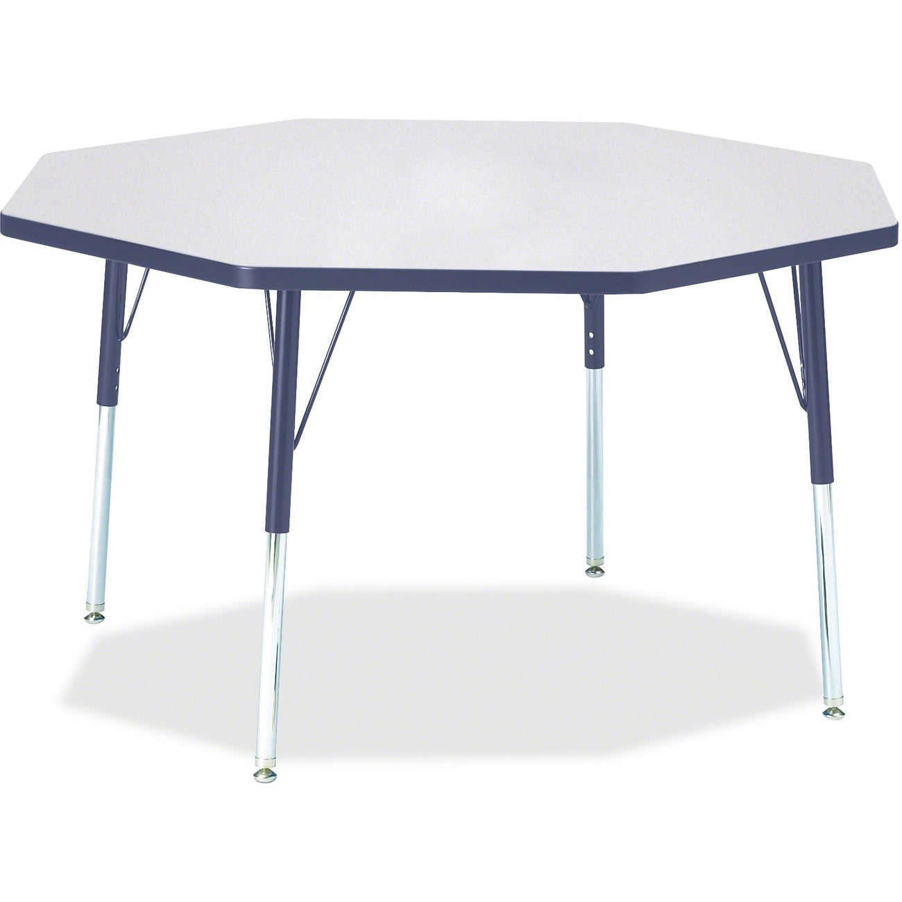Octagon Table 48x48 Gray Navy