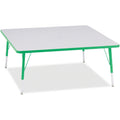 Square Table 48x48 Gray Green