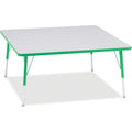 Square Table 48x48 Gray Green