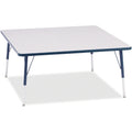 Square Table 48x48 Gray Navy