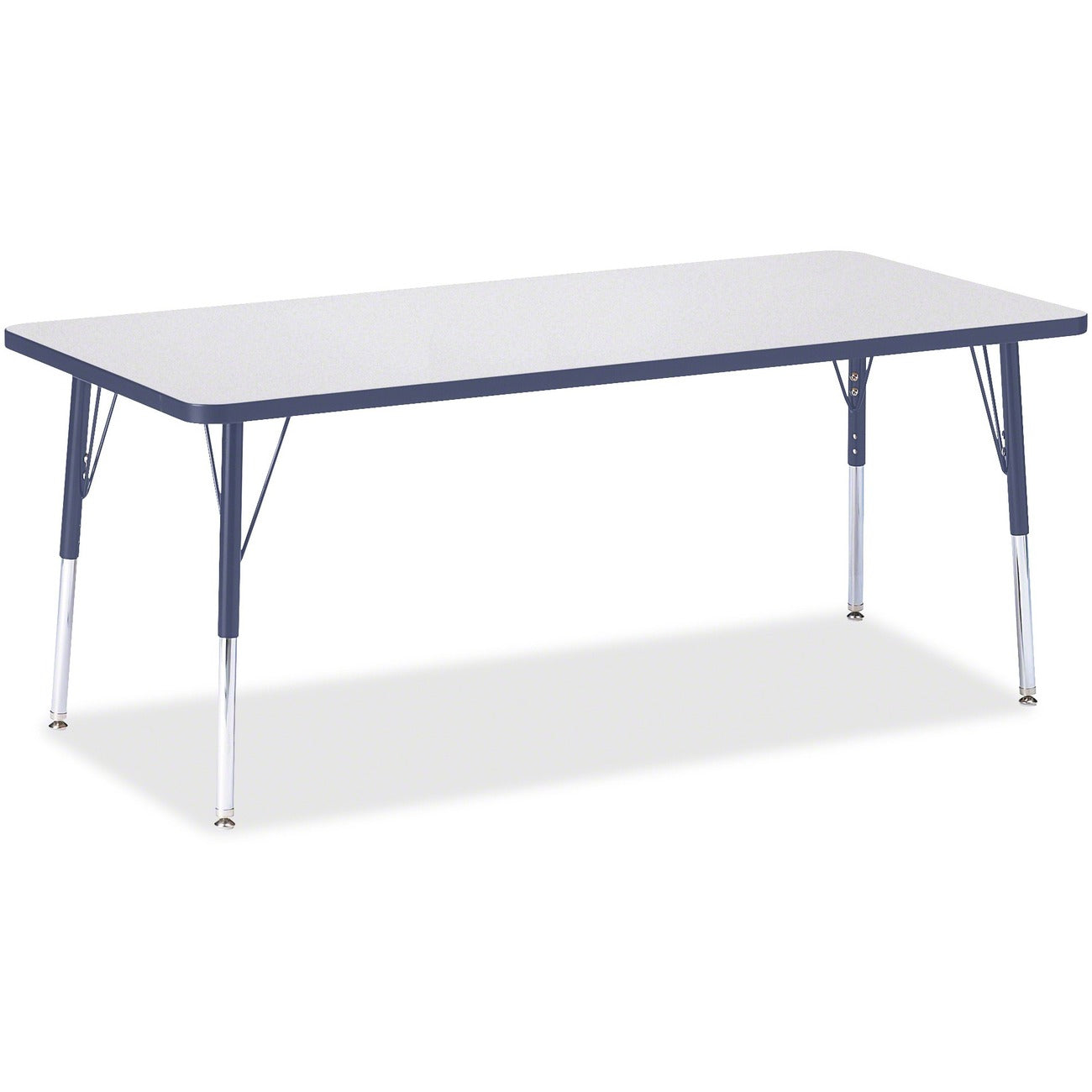 Rectangle Table 30x72 Gray Navy