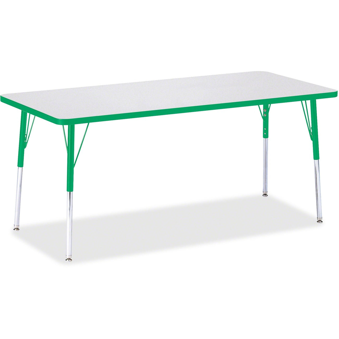 Rectangle Table 30x72 Gray Green