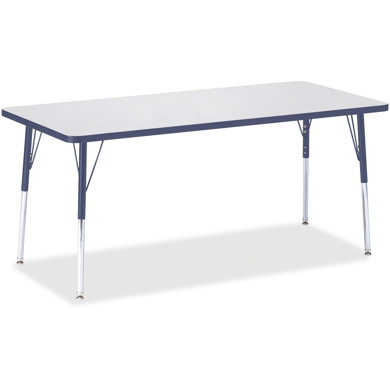 Rectangle Table 30x72 Gray Navy