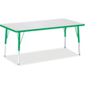 Rectangle Table 30x60 Gray Green