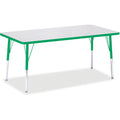 Rectangle Table 30x60 Gray Green
