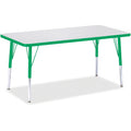 Rectangle Table 24x48 Gray Green
