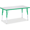 Rectangle Table 24x48 Gray Green