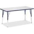 Rectangle Table 24x48 Gray Navy