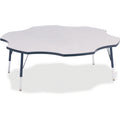Six Leaf Table 60 inch Gray Navy