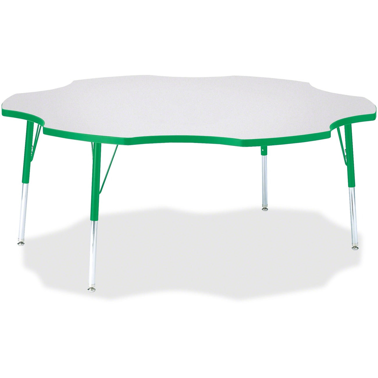 Six Leaf Table 60 inch Gray Green
