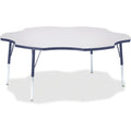 Six Leaf Table 60 inch Gray Navy