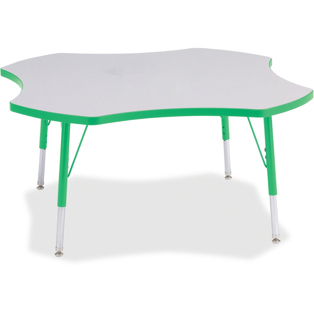 Four Leaf Table 48 inch Gray Green