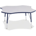 Four Leaf Table 48 inch Gray Navy
