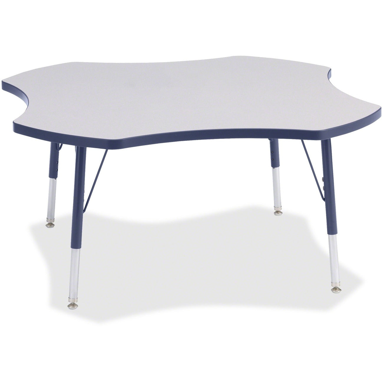 Four Leaf Table 48 inch Gray Navy