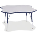 Four Leaf Table 48 inch Gray Navy