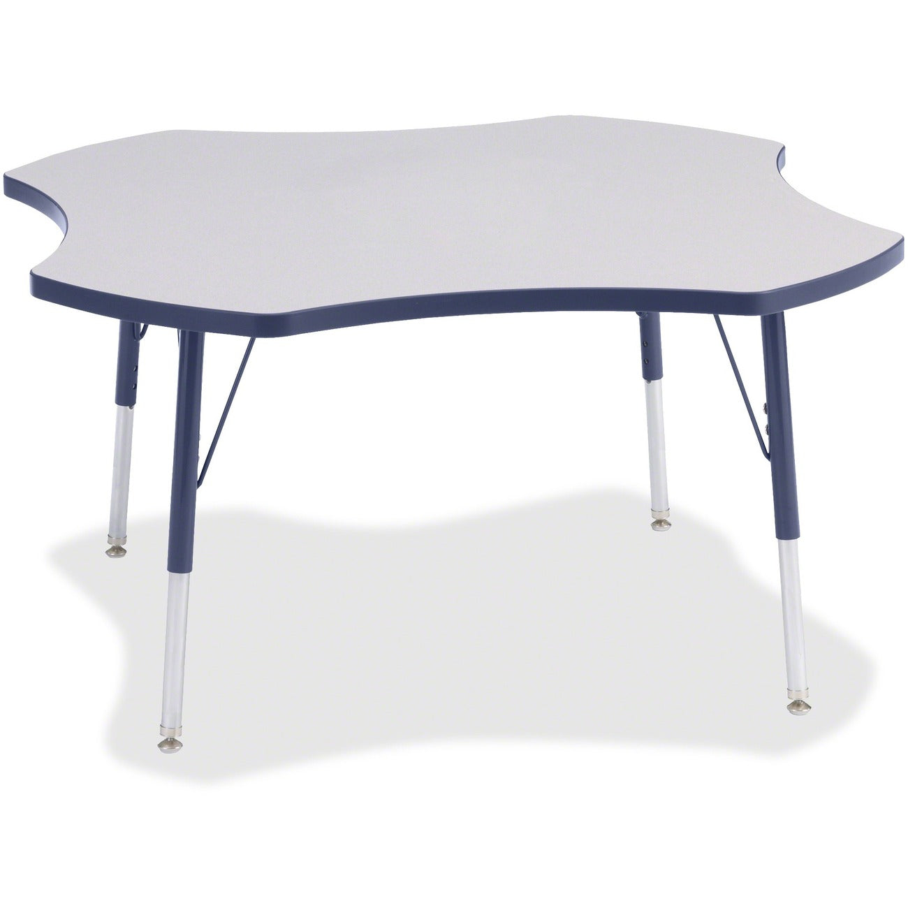 Four Leaf Table 48 inch Gray Navy