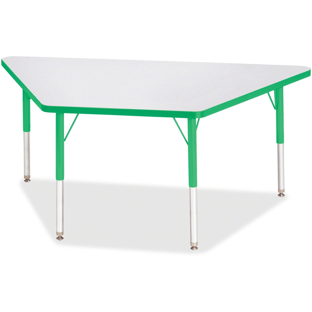 Trapezoid Table 30x60 Gray Green