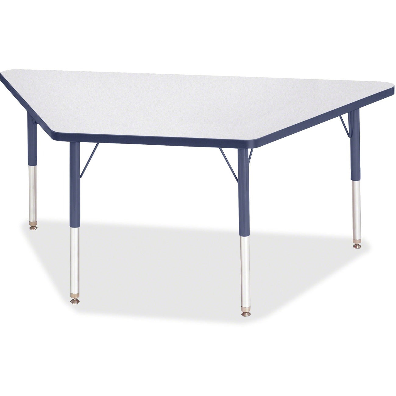 Trapezoid Table 30x60 Gray Navy