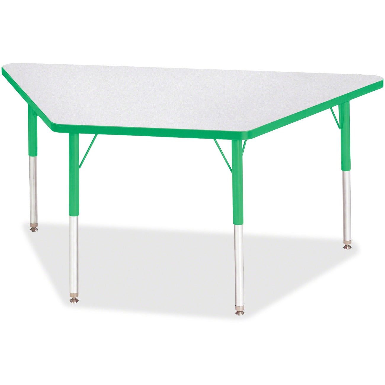 Trapezoid Table 30x60 Gray Green