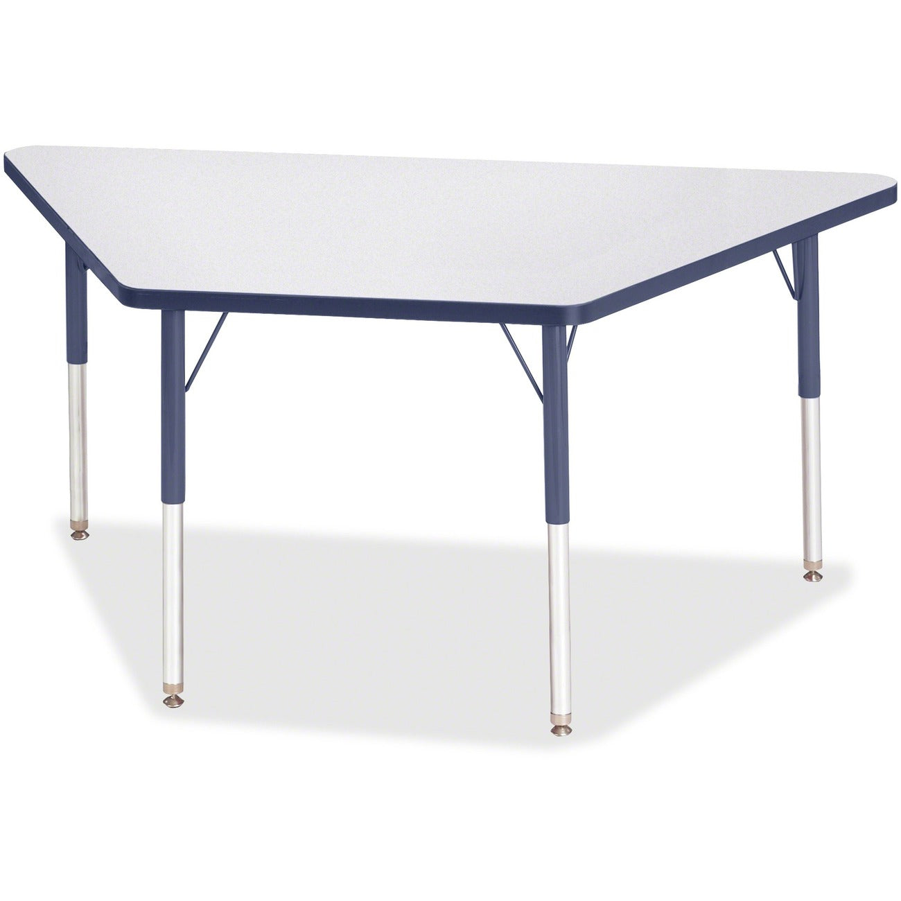 Trapezoid Table 30x60 Gray Navy