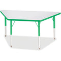 Trapezoid Table 24x48 Gray Green