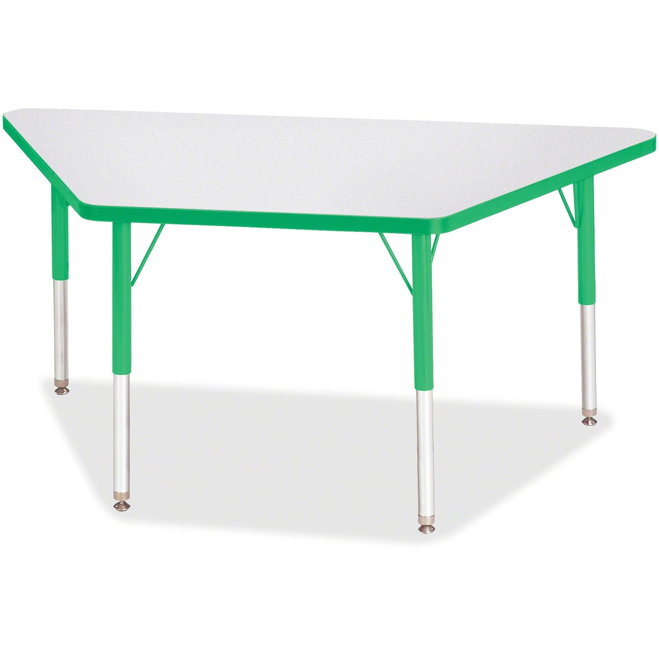 Trapezoid Table 24x48 Gray Green