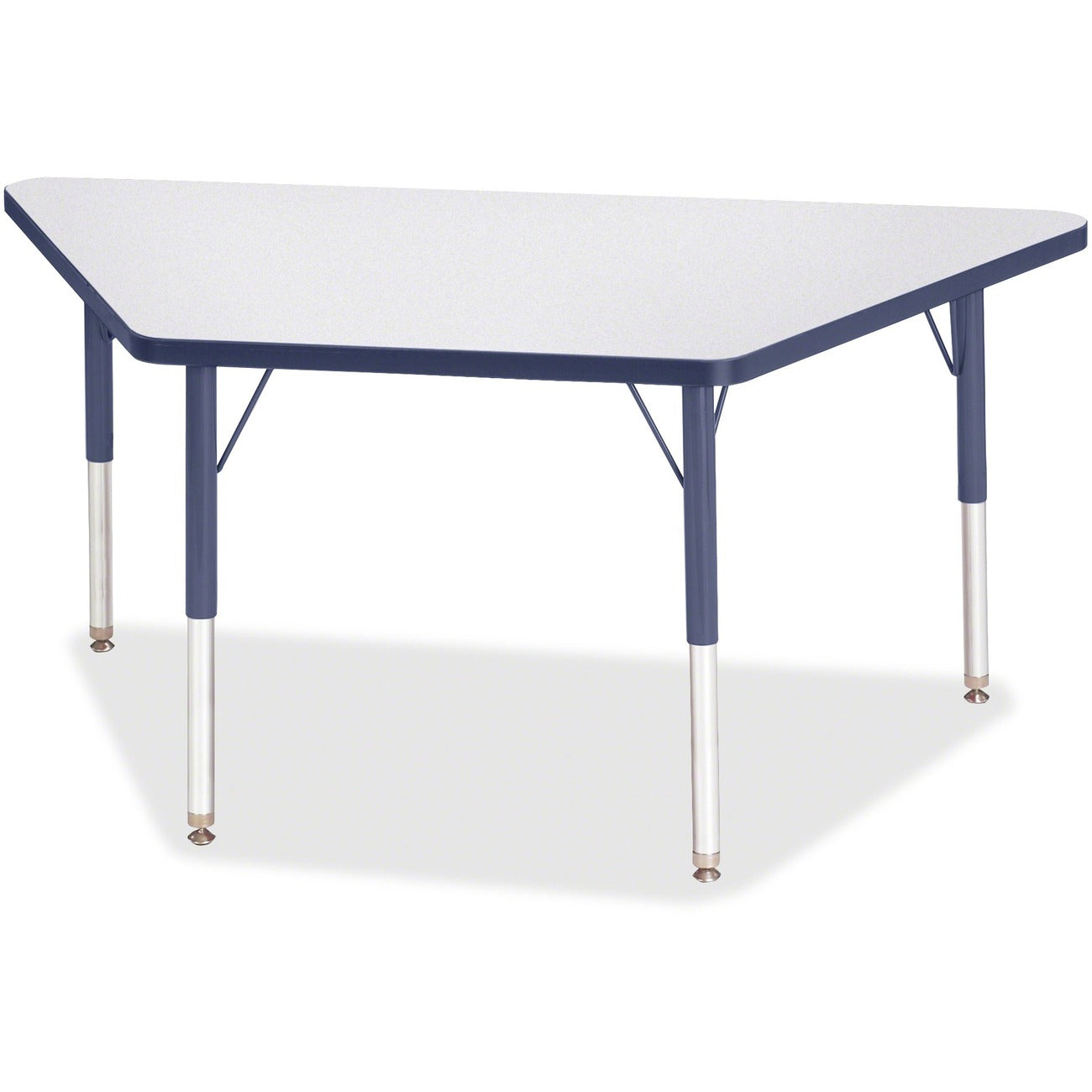 Trapezoid Table 24x48 Gray Navy