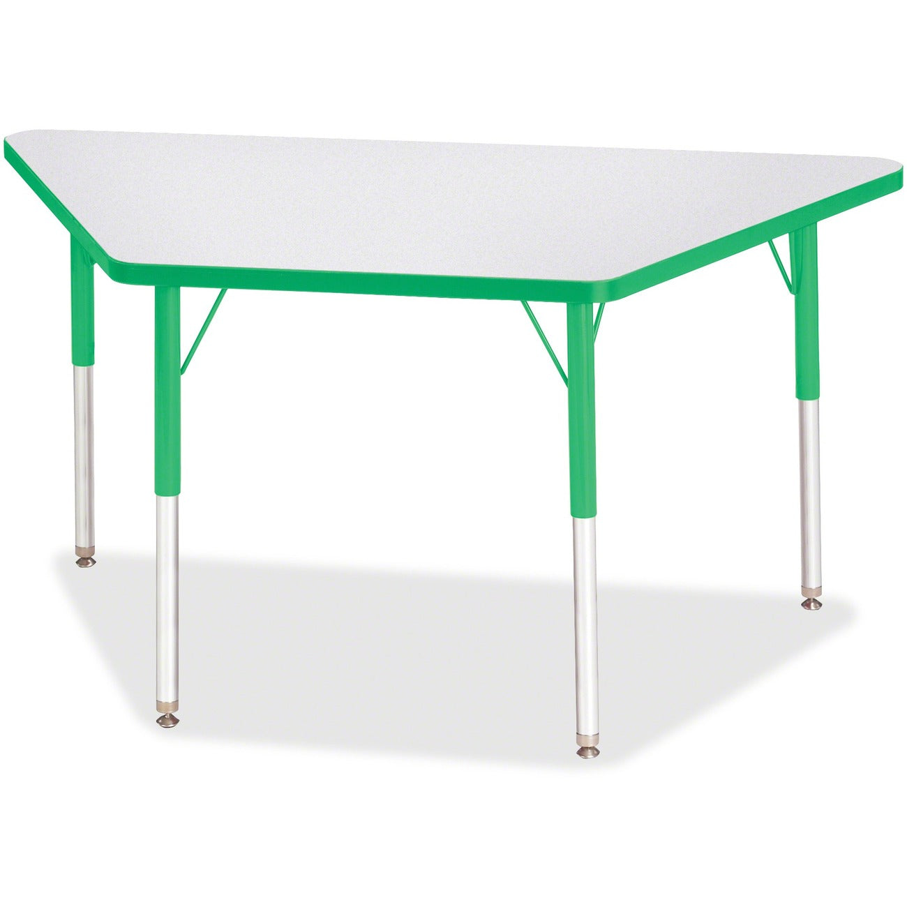 Trapezoid Table 24x48 Gray Green