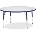 Activity Table 48 inch Round Gray Navy