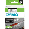 DYMO Cartridge Tape 3/4" Bk/We