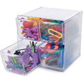 deflecto Organizer Cube 4Drwr Clr