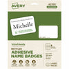 Avery Badge Name Eco 8Up Wht