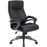 Lorell Executive High-Back Chair with Gun Metal Base