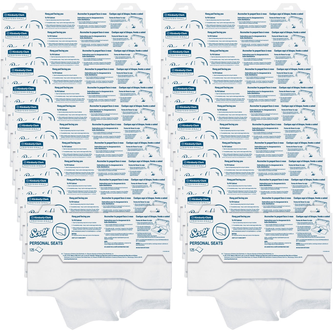 Kimberly-Clark Professional Cover Toilet Seat 125 per Pack