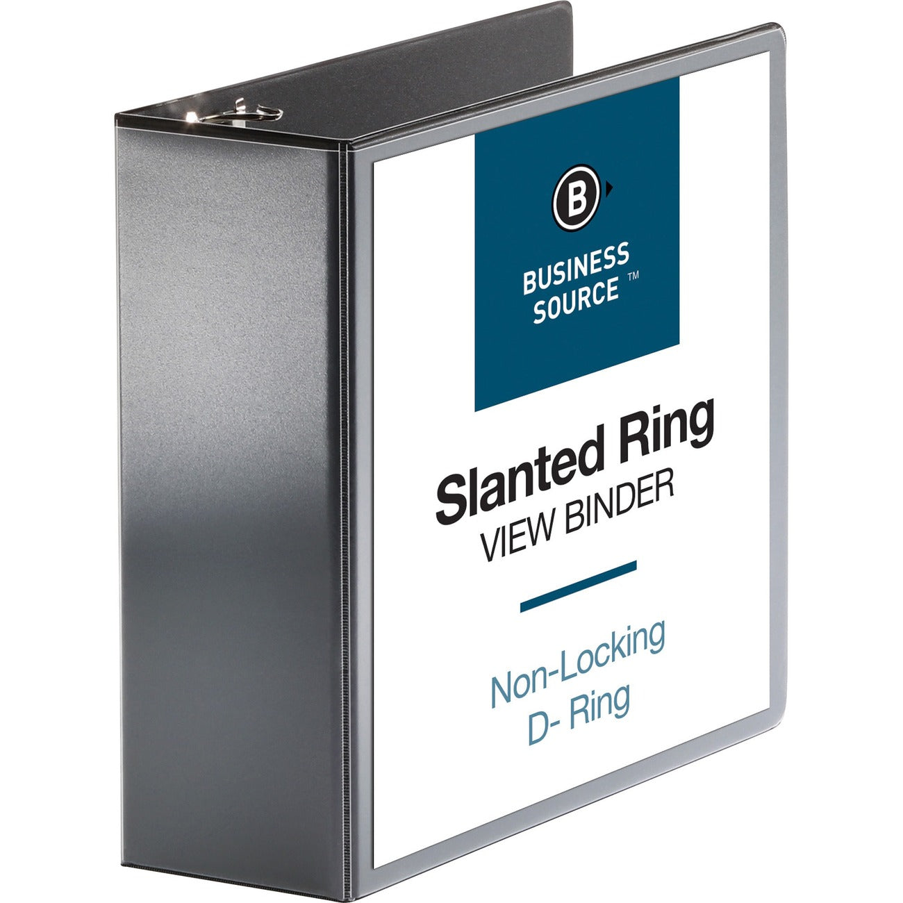 Business Source Binder View D-Ring 4' Bk