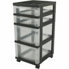 Cart 4-Drawer Black