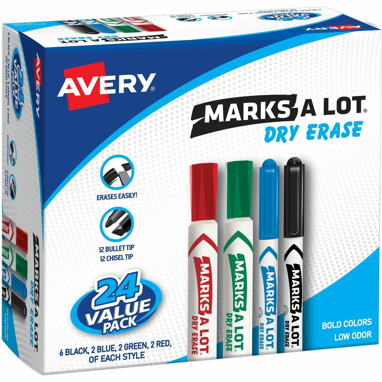 Avery Marker Dryerase Combo 24Pk