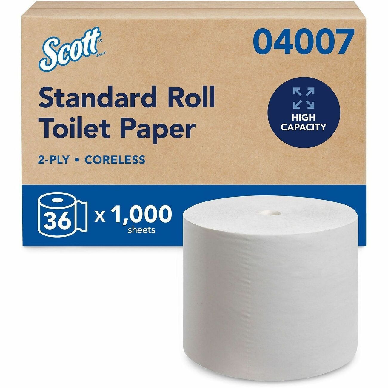 Kimberly-Clark Professional Tissue Roll Bathroom Coreless Scott