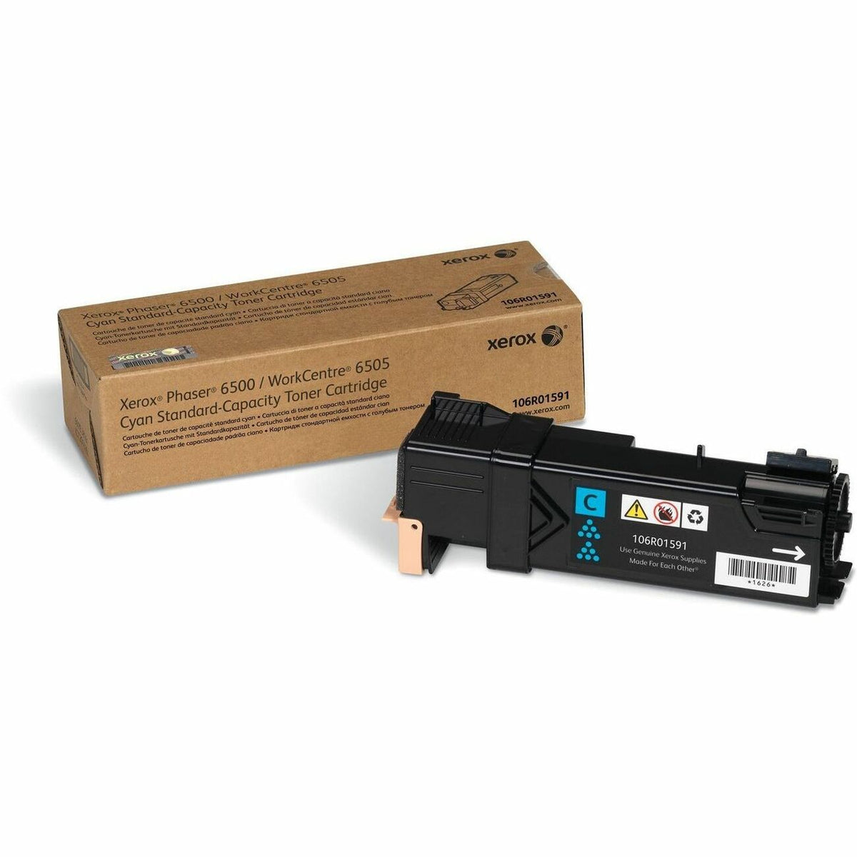 Xerox Original Laser Toner Cartridge - Cyan - 1 Each